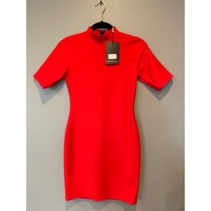 Misguided Red Bodycon Dress